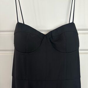 Elegant Black Spaghetti Strap Dress